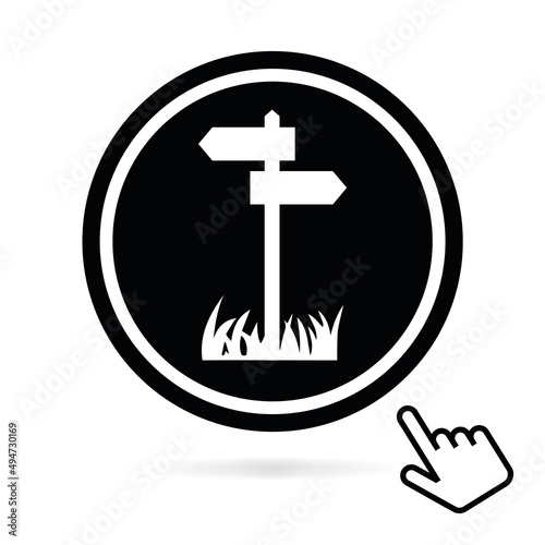Logo chemin pédestre.