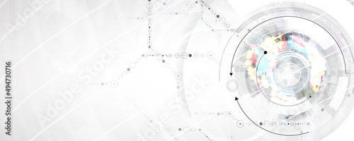 Technology data background, idea of global business solution