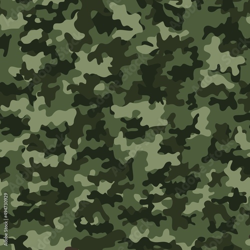 
Green army camo pattern, background repeat, trendy street print, military uniform pattern. Ornament. EPS