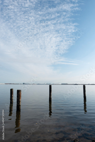 pier on the harbor in Baltimore Maryland © rbecklund