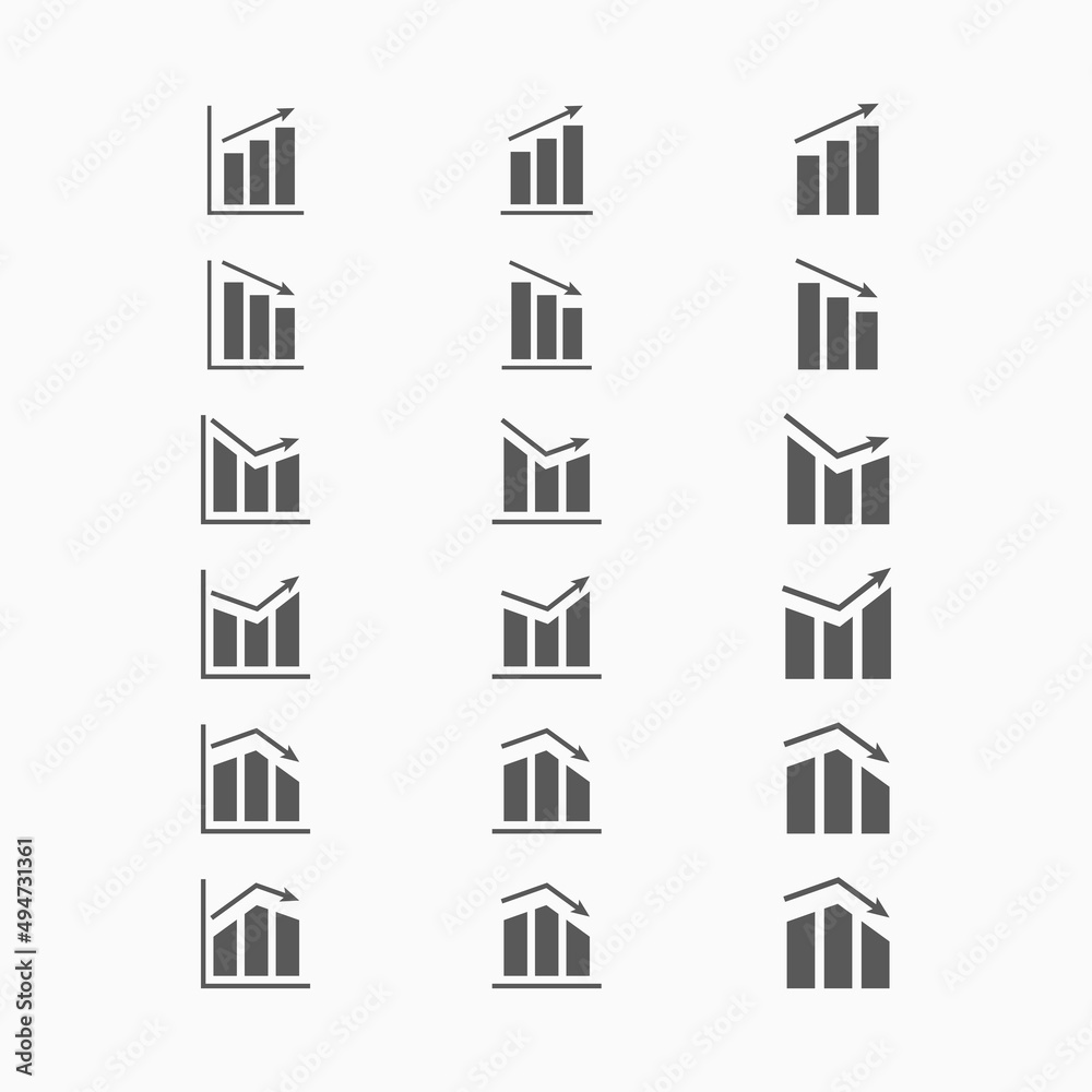 graph icon, bar graph vector graph icon, bar graph vector