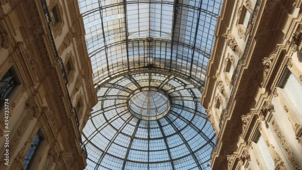 Europe, Italy , Milan March 2022 - Duomo cathedral and Vittorio Emanuele Gallery after finish of lockdown due Covid-19 Coronavirus epidemic - people and tourist coming to visit sightseeing Europe, Italy , Milan March 2022 - Duomo cathedral and Vittorio Emanuele Gallery after finish of lockdown due Covid-19 Coronavirus epidemic - people and tourist coming to visit sightseeing
