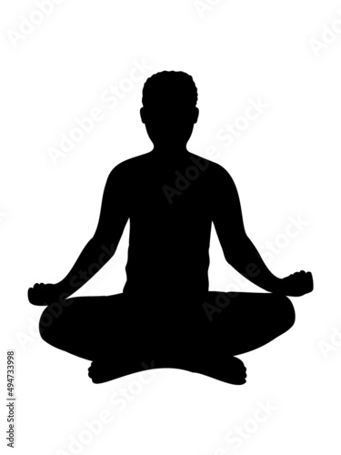 Yoga Position Silhouette 