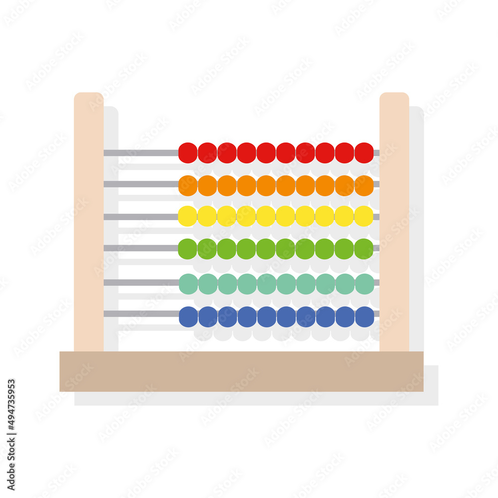 Isolated abacus supplies school vector illustration Isolated abacus supplies school vector illustration