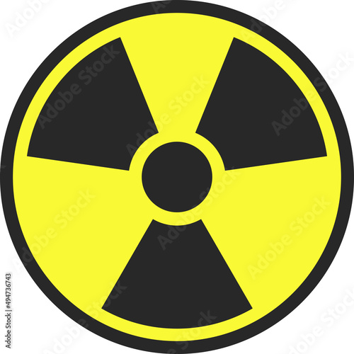 Chemical weapons. A sign of danger. Vector image.