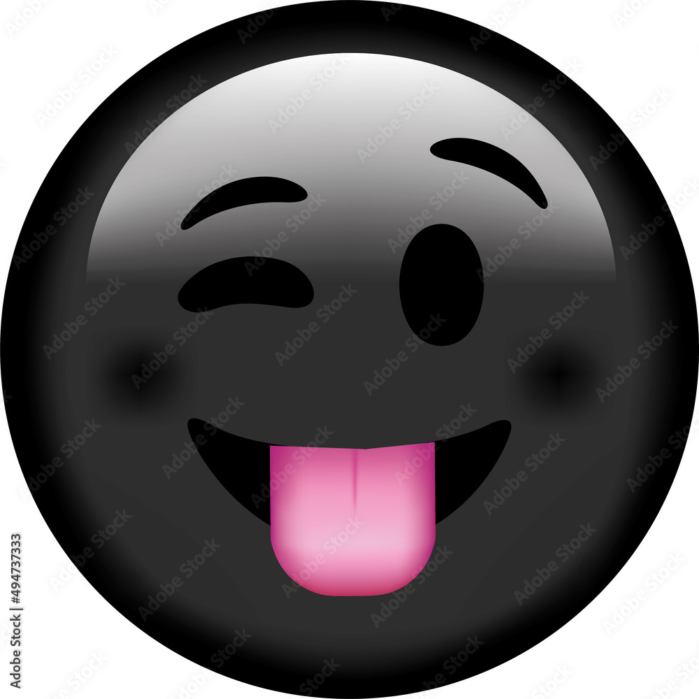 Fototapeta premium Vector emoji. Smiling face. Sad face. Smile vector emoji. Happy emoticon. Cute emoticon isolated on white background.