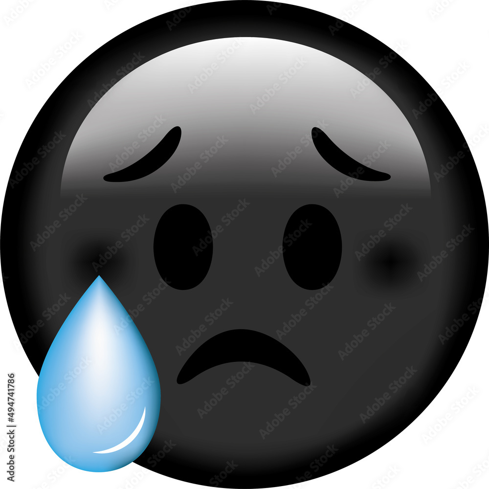 Fototapeta premium Vector emoji. Smiling face. Sad face. Smile vector emoji. Happy emoticon. Cute emoticon isolated on white background.