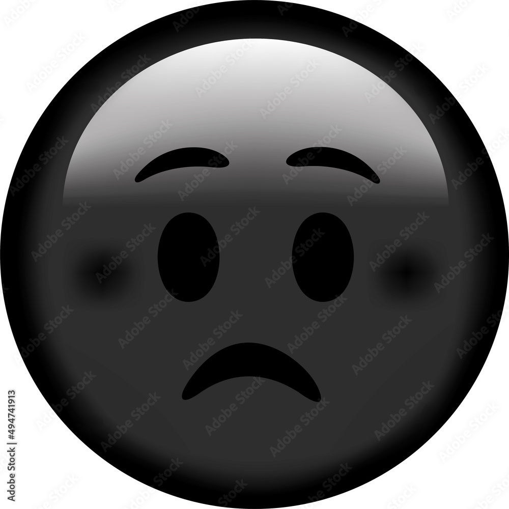 Obraz premium Vector emoji. Smiling face. Sad face. Smile vector emoji. Happy emoticon. Cute emoticon isolated on white background.