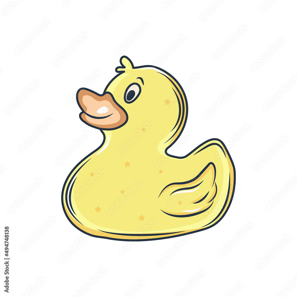 vector cute duck cartoon illustration, flat illustration mascot duck icon vector cute duck cartoon illustration, flat illustration mascot duck icon