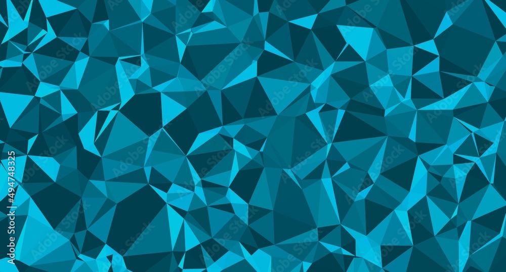 Illustration triangle, polygonal background, Origami style, gradient