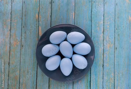 Still life photo of easter eggs. Easter photo concept