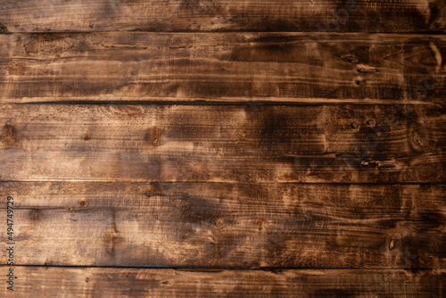 Empty top wooden wall background