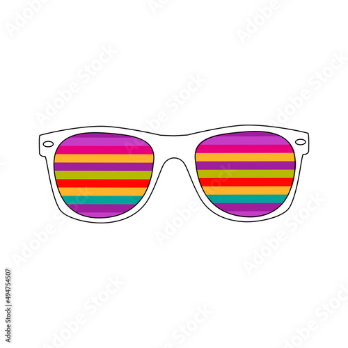 Sunglasses Abstract Vector Illustration Background