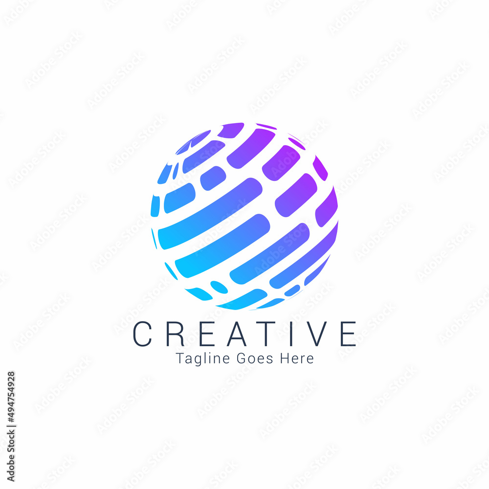techno globe logo design concept vector illustration techno globe logo design concept vector illustration