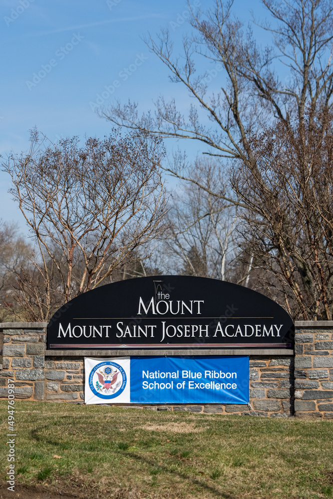 Foto de Flourtown, PA - March 15, 2022: Mount Saint Joseph Academy ...