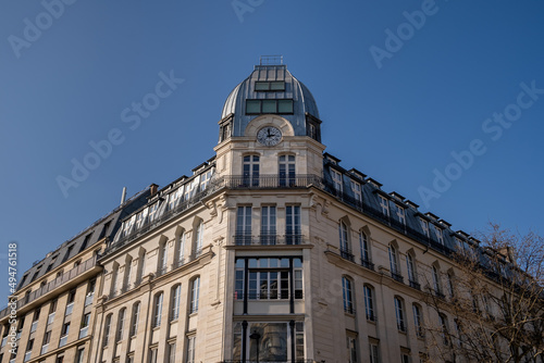 Architecture exploration in Paris with wonderful facade