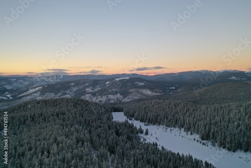 Sunset view from the skies of Fritz Hut