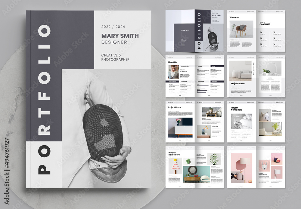 Portfolio Layout Stock Template | Adobe Stock