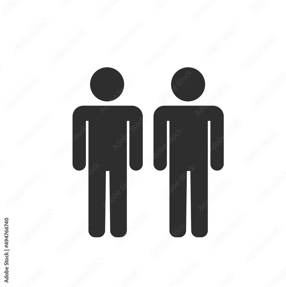 Man Icon vector. Simple flat symbol.