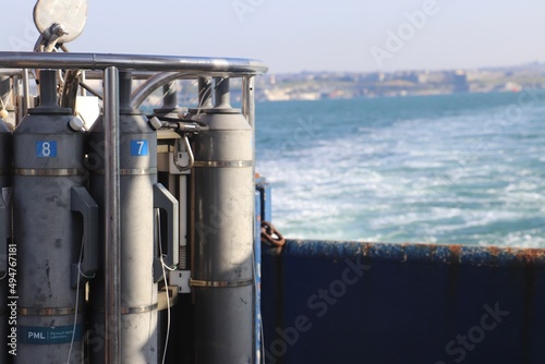 CTD with sea in background 