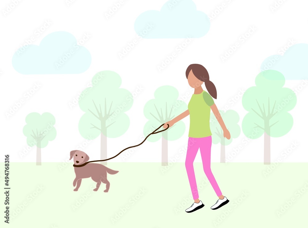 person walking with dog in the Park, dog, people, walk, walking person walking with dog in the Park, dog, people, walk, walking