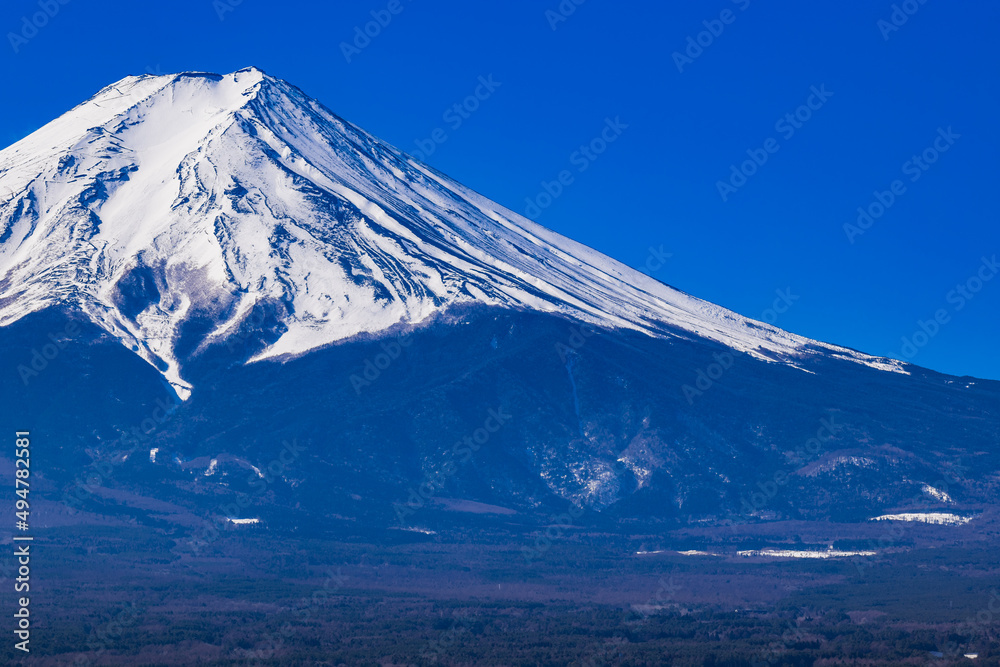 富士山　冬景