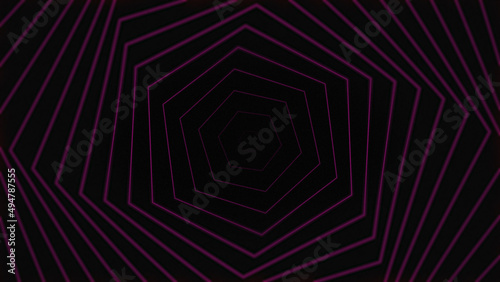 Purple hexagon beautiful Visual Loops background concept