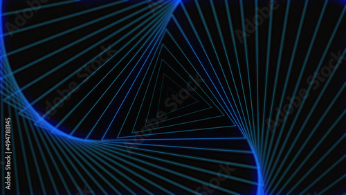 Blue triangle beautiful Visual Loops background concept © EarthTin