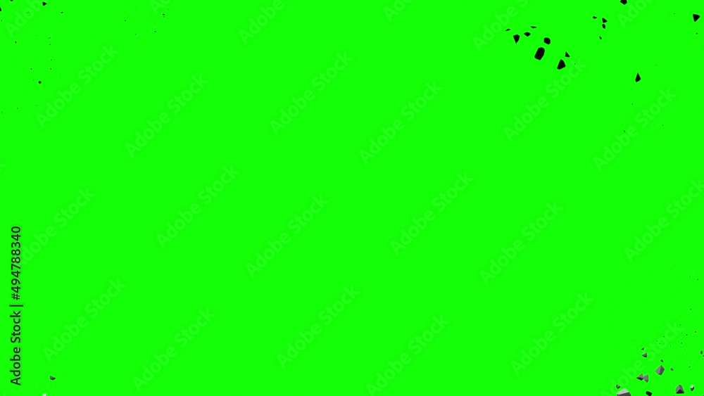 Archery target board cracks, breaks and falls in a hole revealing green screen and transparent background. 3D animated intro. Chroma key, alpha channel ProRes 4444 in 4k UHD.