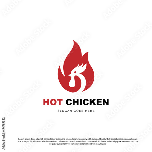 Hot Spicy Chicken Logo Design