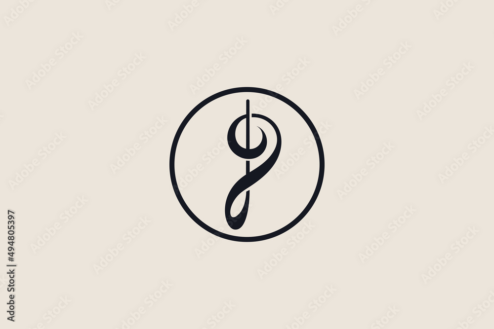 Logo Letter P music