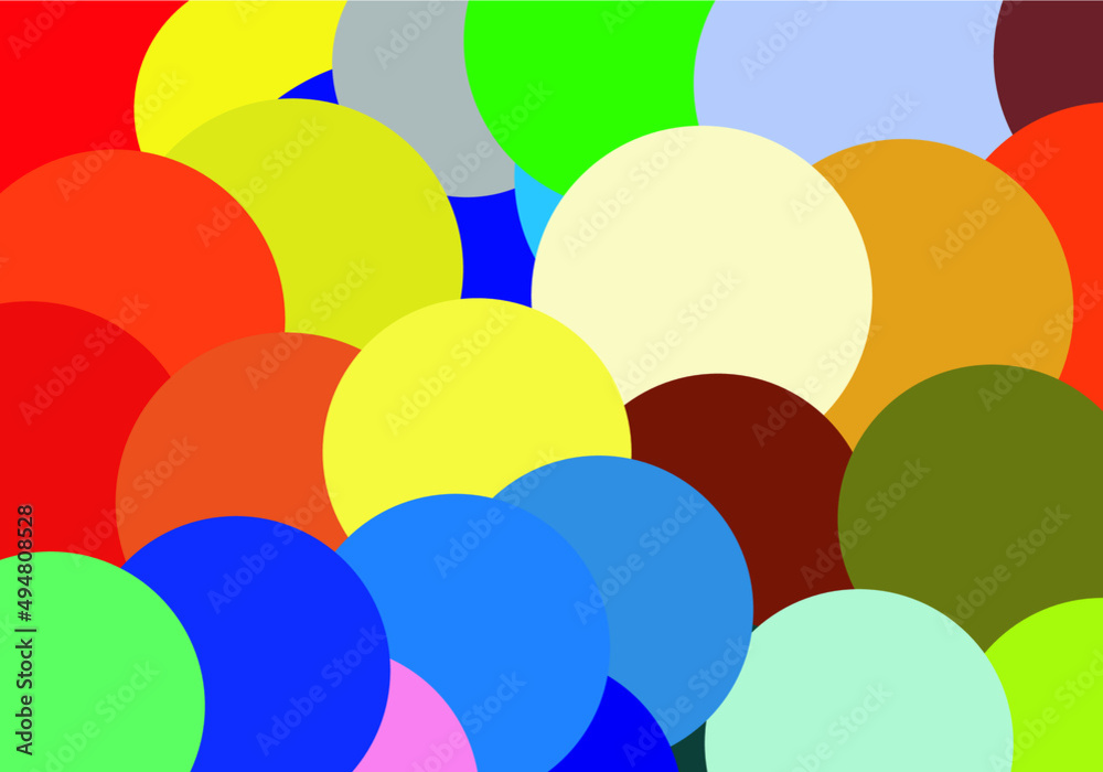 Abstract background with colorful screen like balloons is suitable for banner templates or wallpaper themes