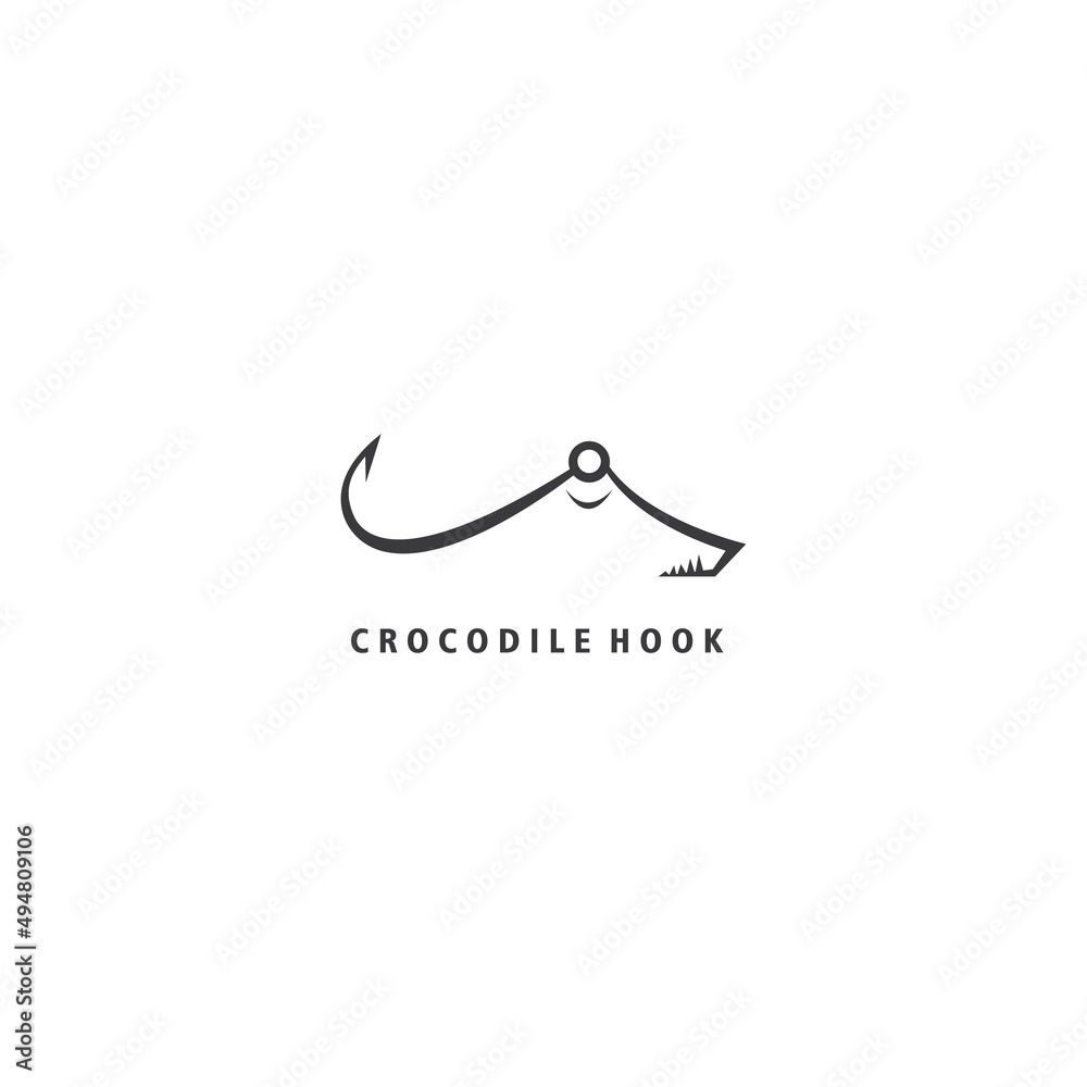 crocodile logo vector design line illustration crocodile logo vector design line illustration