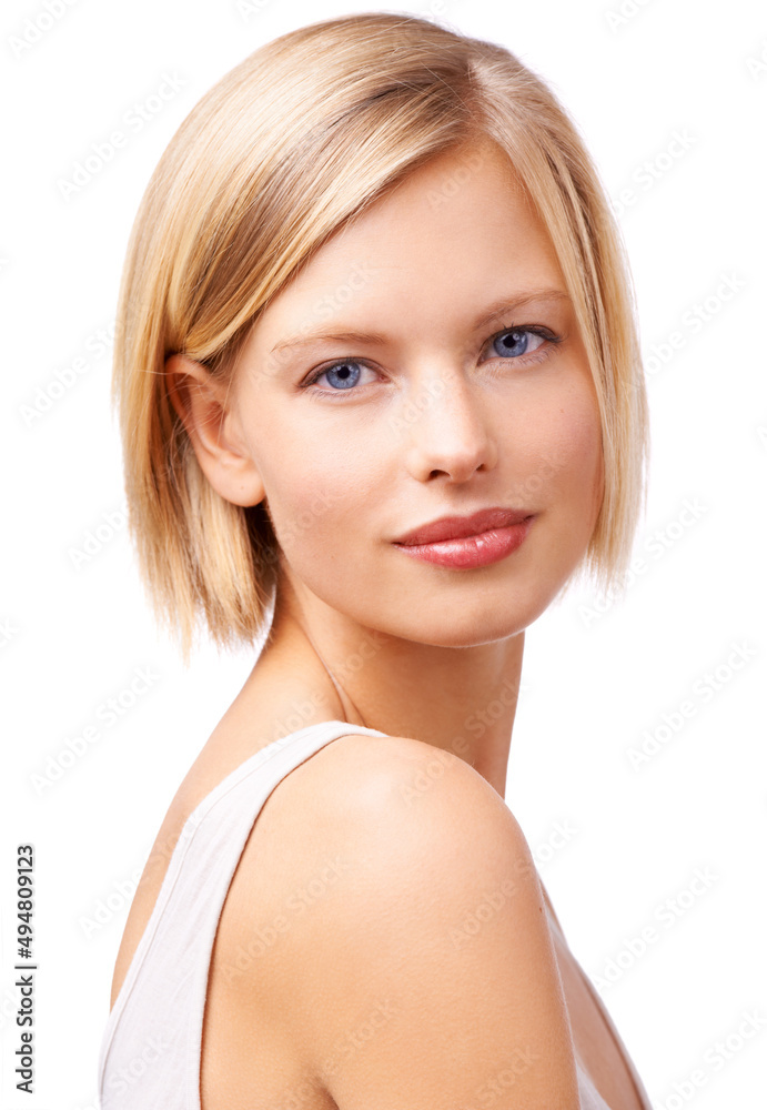 She could melt his heart with the slightest glance. Studio shot of a gorgeous young blond woman. She could melt his heart with the slightest glance. Studio shot of a gorgeous young blond woman.