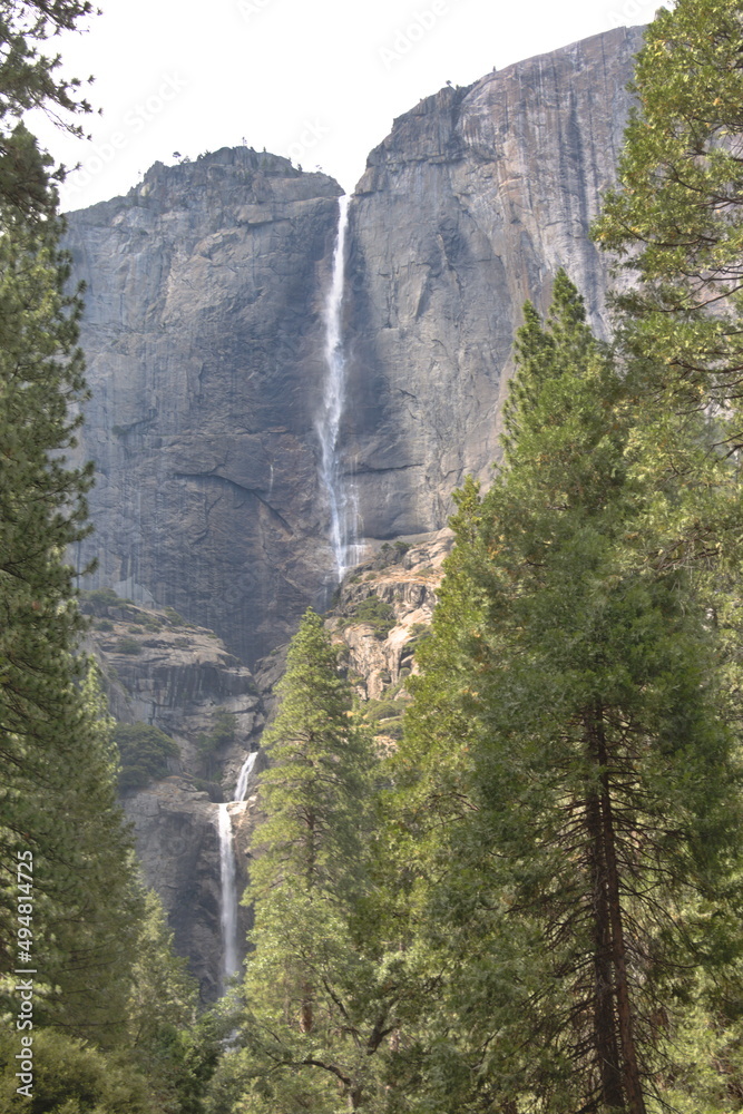 Yosemite Falls in early July, Yosemite National Park, California