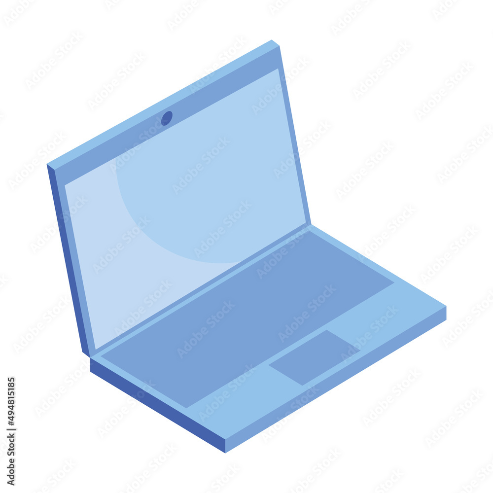 laptop portable isometric laptop portable isometric
