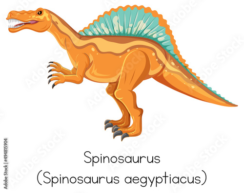 Wordcard design for spinosaurus