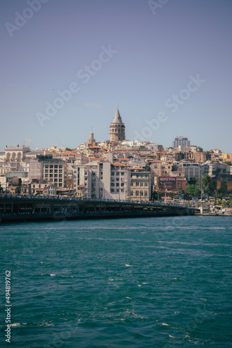 Landscape photography of the Galata Tower in Istanbul Turkey