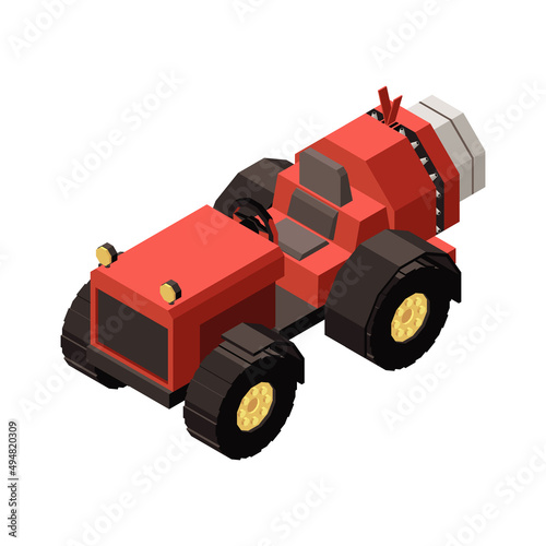 Orchard Agrimotor Isometric Composition