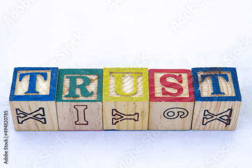 The term TRUST displayed visually