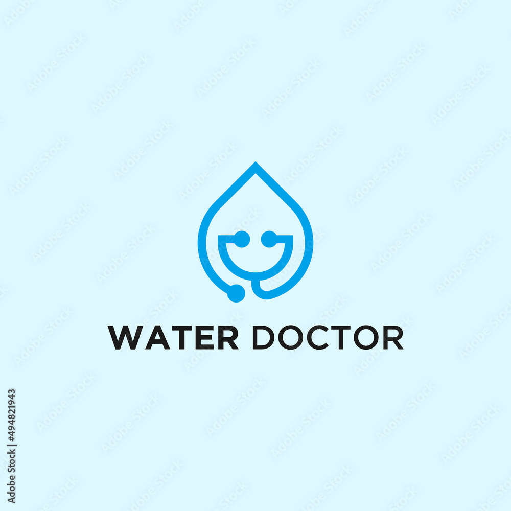 water doctor logo or drop logo water doctor logo or drop logo