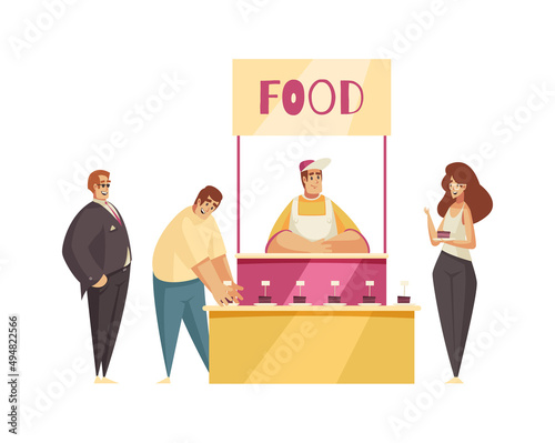 Expo Food Booth Composition