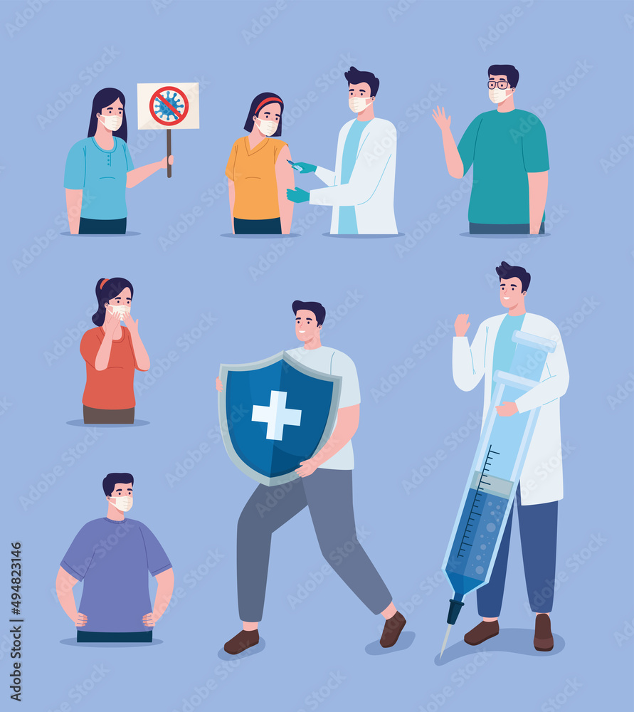 seven covid19 pandemic icons seven covid19 pandemic icons