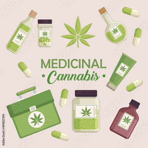 medical cannabis lettering