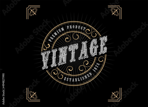 Badge Vintage Style Logo Design Template