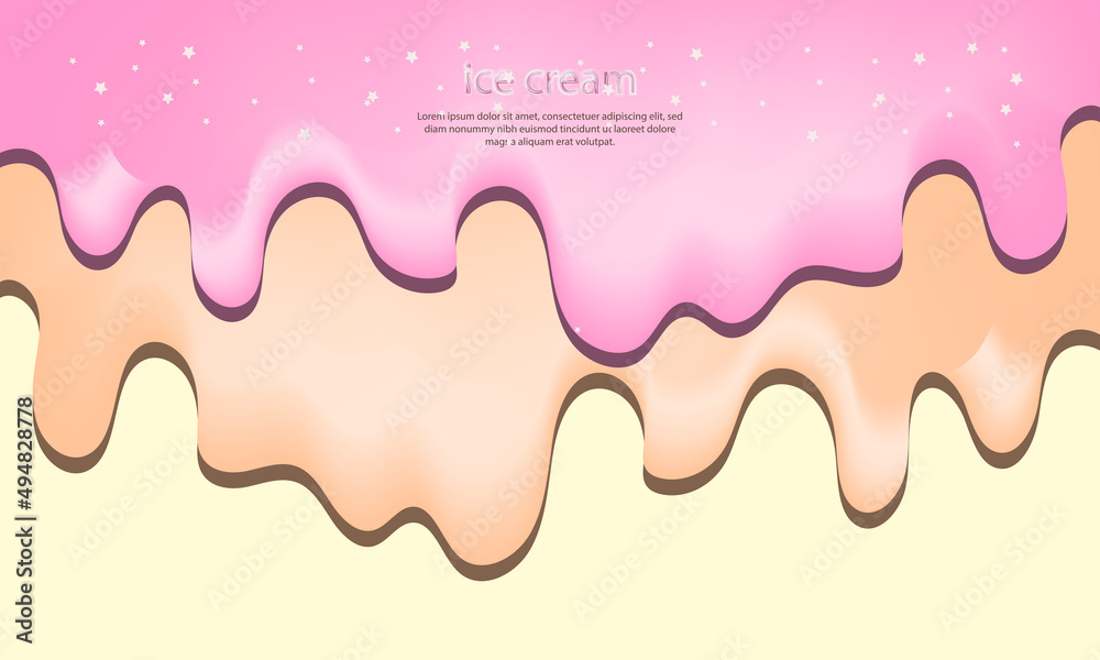 Fototapeta premium Double ice cream