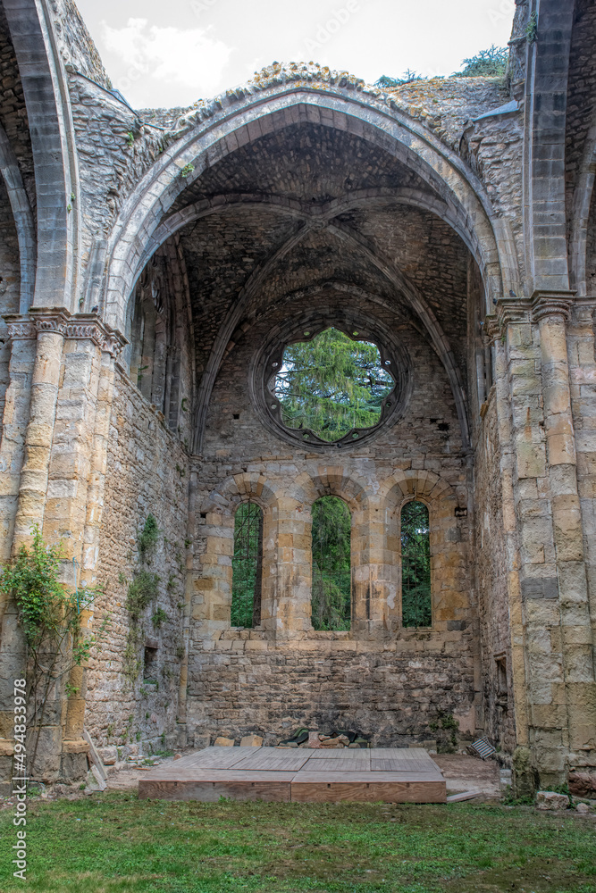details of the Cistercian Abbey of Villelongue