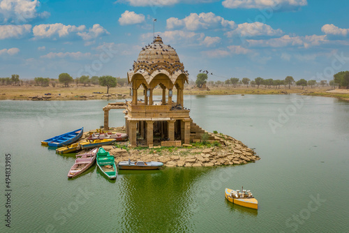 Gadisar lake palace in Jaisalmer, Rajasthan, India. photo