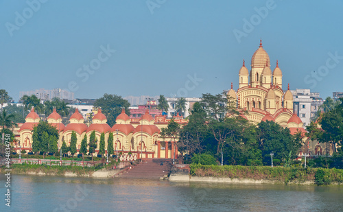 The Dakshineshwar Kali temple in Calcutta
