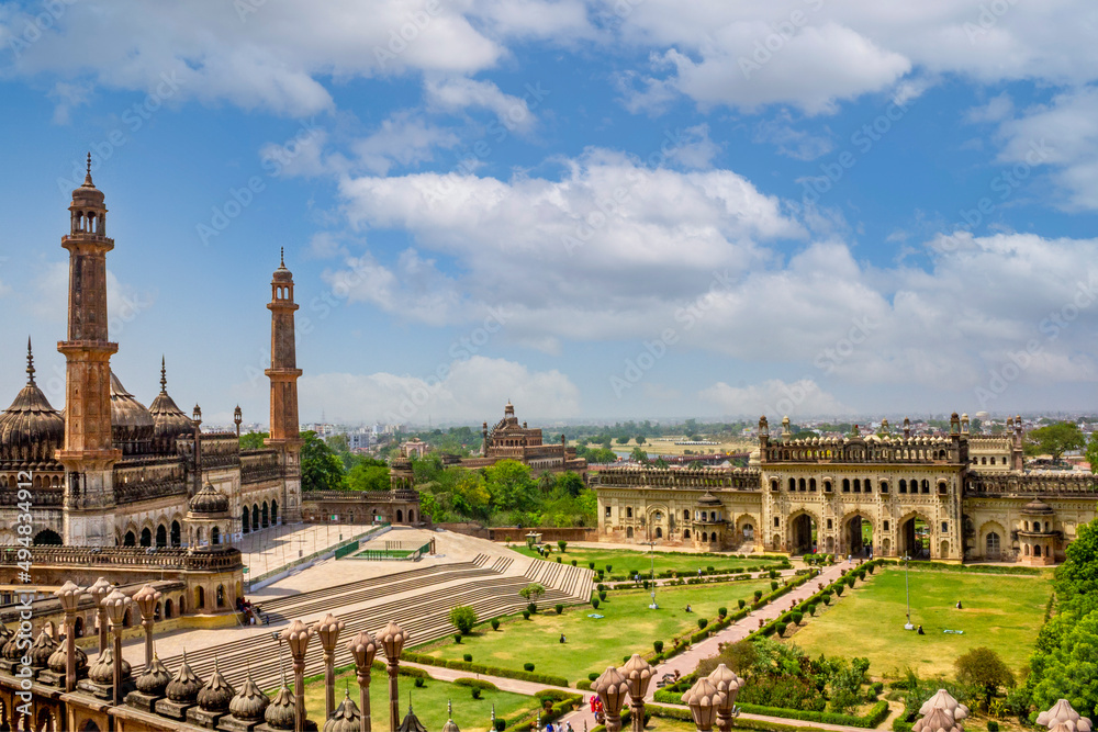 Bada Imambara monument, a heritage building in Lucknow, India. 